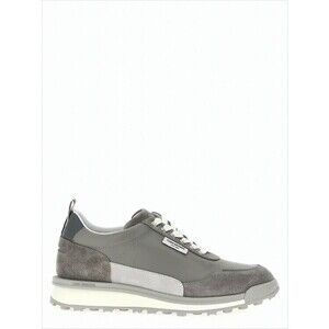 Thom Browne Grey Calf Leather And Suede Sneakers - NWT